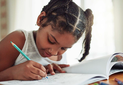 Child writing
