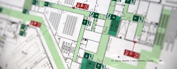 Sample evacuation route